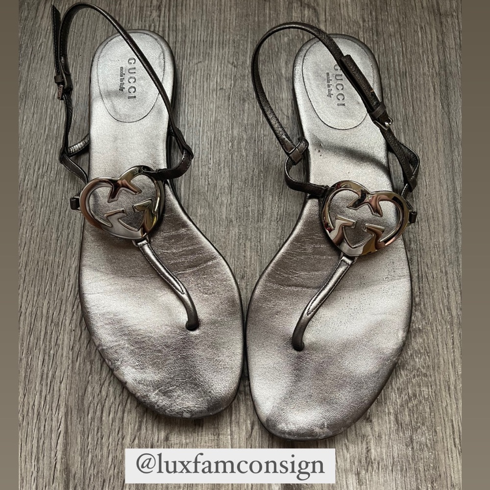 Gucci Heart Strap Sandals